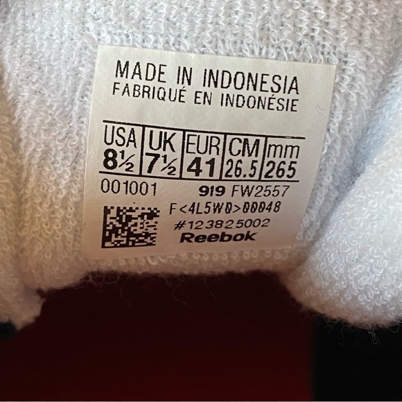 Reebok Workout Plus Rc 1.0 FW2557 Blue Leather Sneakers Shoes Men’s 8.5 - Picture 9 of 11